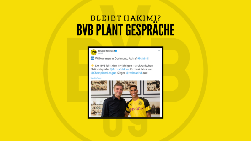 Bleibt Hakimi beim BVB? – Borussia Dortmund plant Gespräche