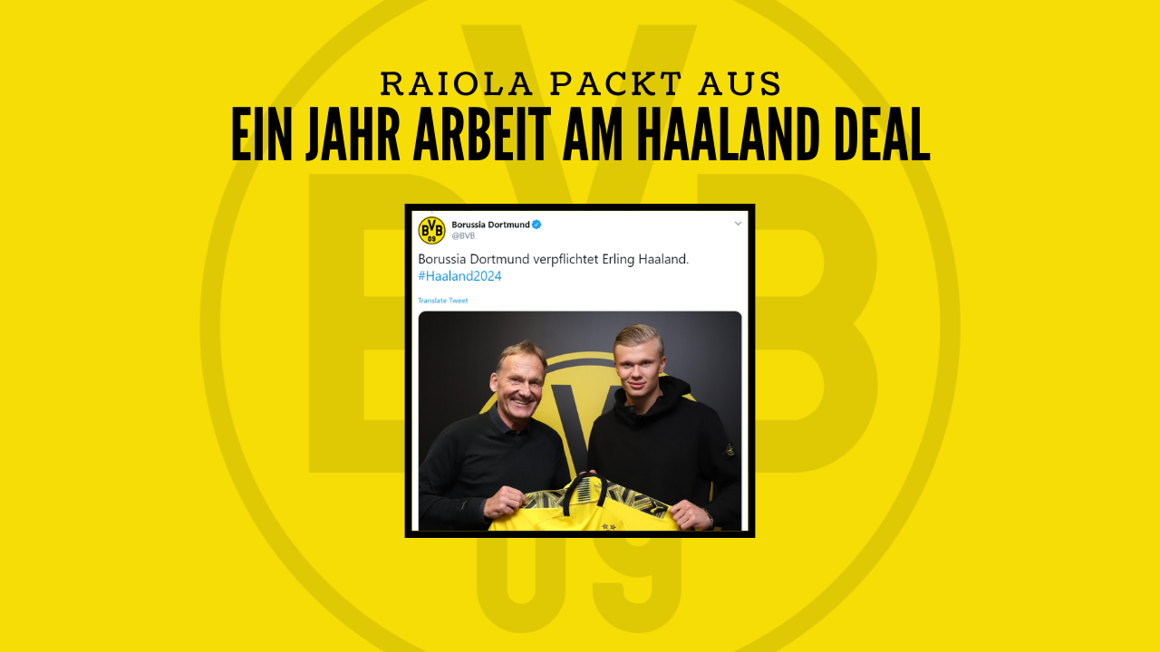Raiola: „Mit dem Haaland-Deal war ich fast ein Jahr beschäftigt“