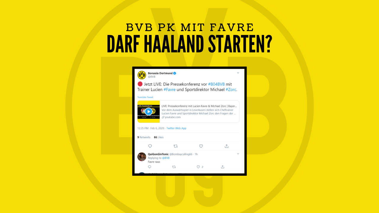 Haaland in der Startelf? – BVB PK Highlights