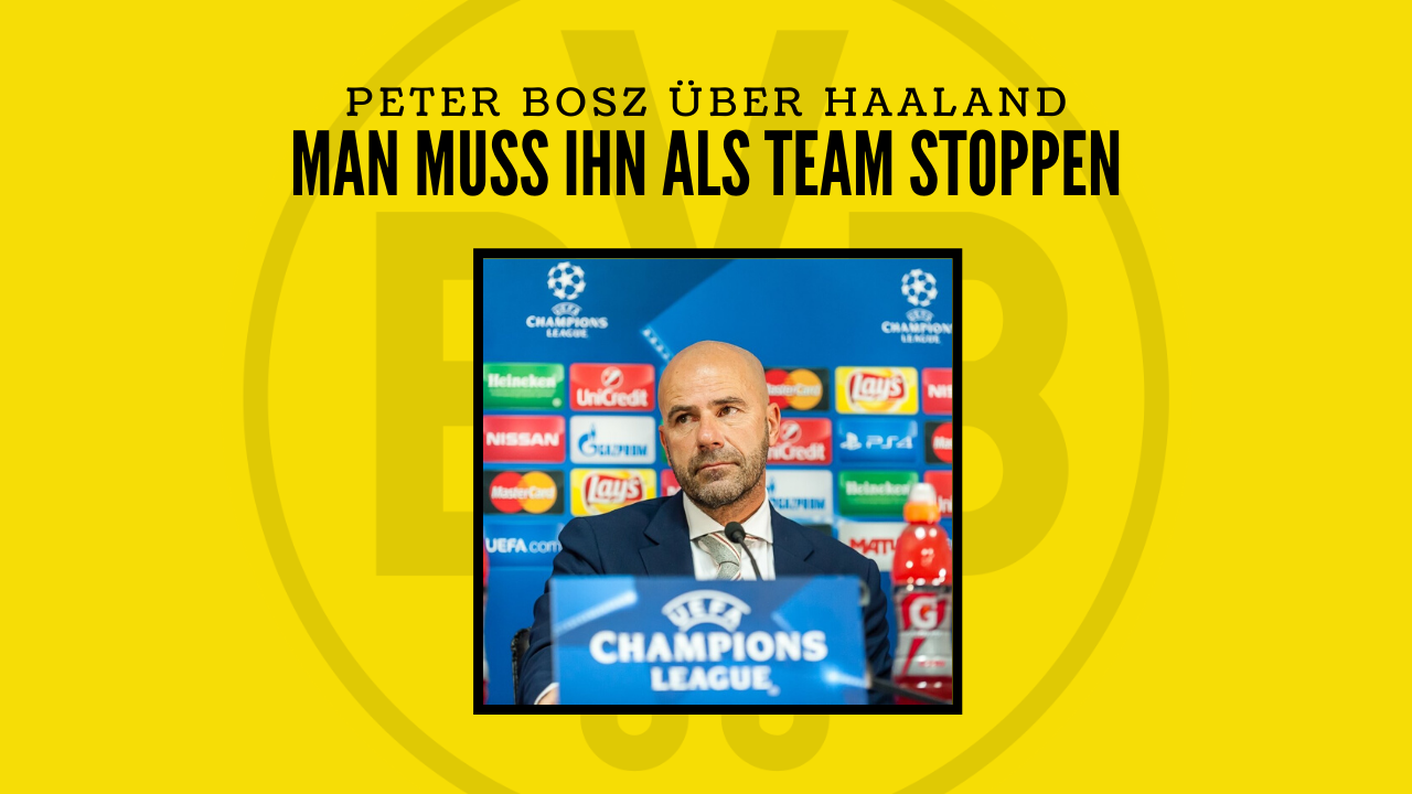 Peter Bosz: „Man muss Haaland als Mannschaft stoppen“