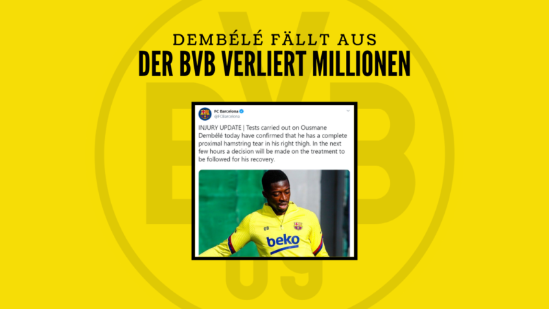 Dembélé fällt 6 Monate aus – BVB verliert Millionen