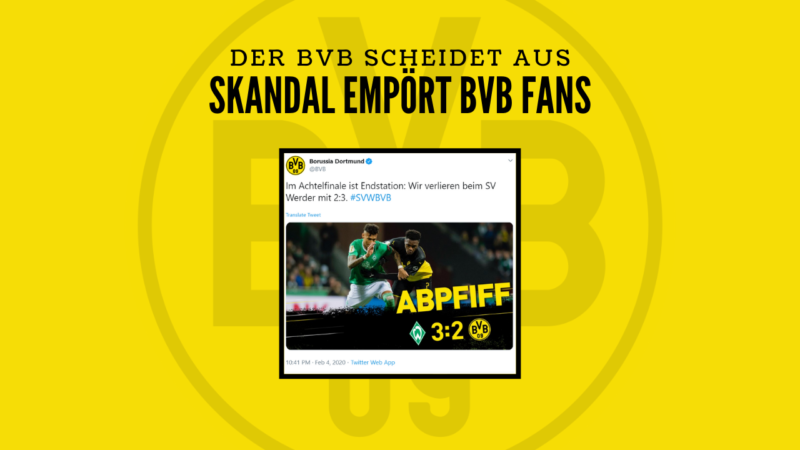 Skandalöse Schiedsrichterentscheidung besiegelt Ausscheiden – Borussia Dortmunds neuer Angstgegner Werder Bremen?