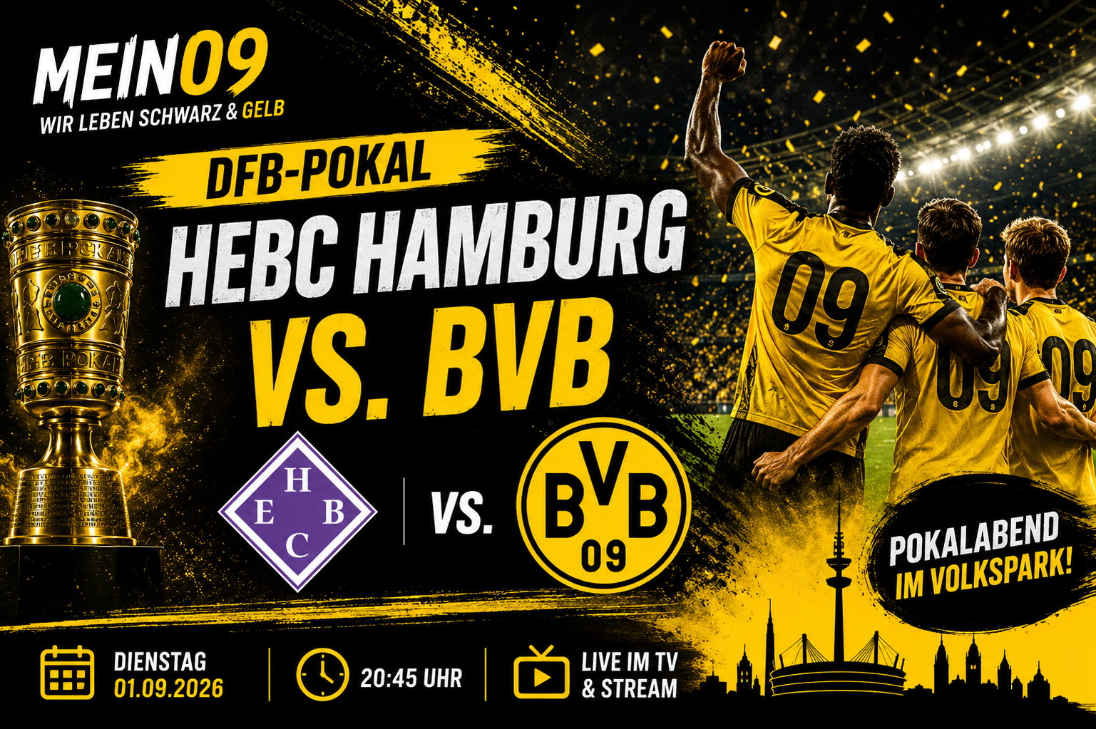 HEBC Hamburg gegen BVB – Vorbericht zum DFB-Pokal 2026