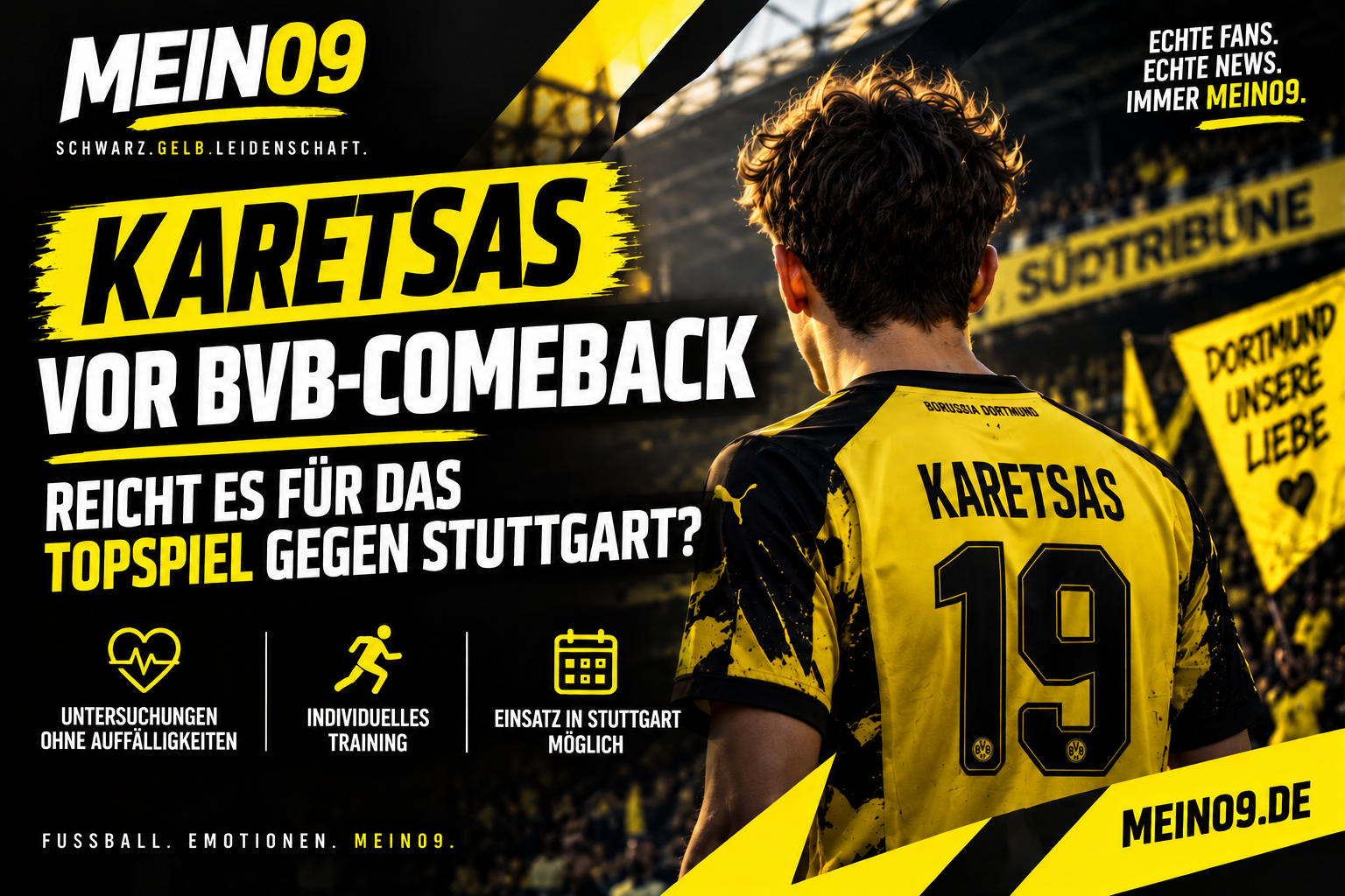 Konstantinos Karetsas vor möglichem BVB-Comeback gegen Stuttgart