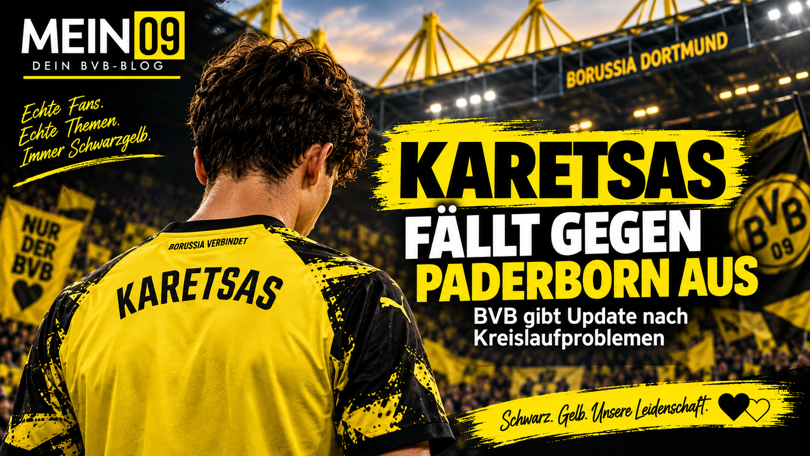 Konstantinos Karetsas fällt beim BVB gegen Paderborn aus